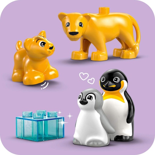 LEGO Duplo Família de Animais Selvagens: Pinguins e Leões 10442