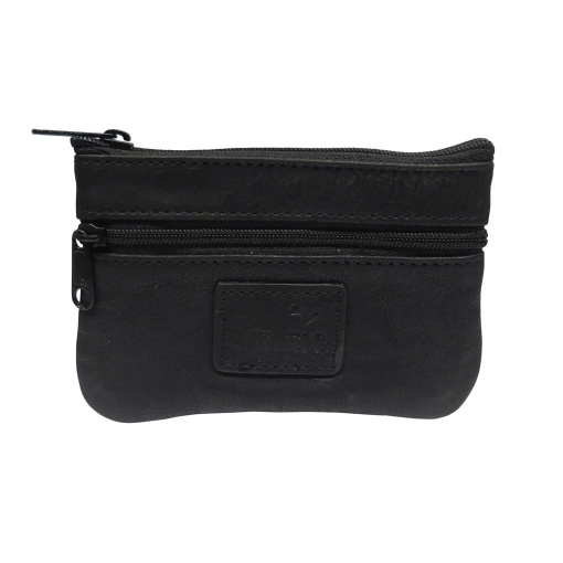 Porta-moedas em pele VELEN preto 10.475/p