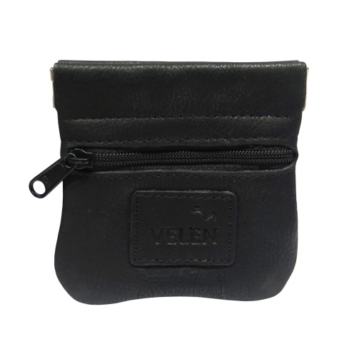 Porta-moedas em Pele VELEN Flege Titi Preto