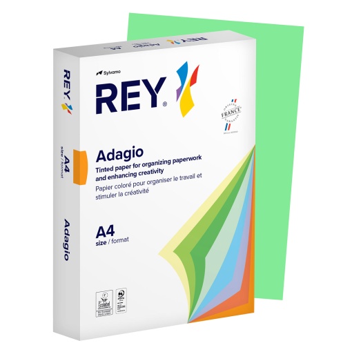 Papel fotocópia colorido A4 80g ADAGIO leaf green 41-I
