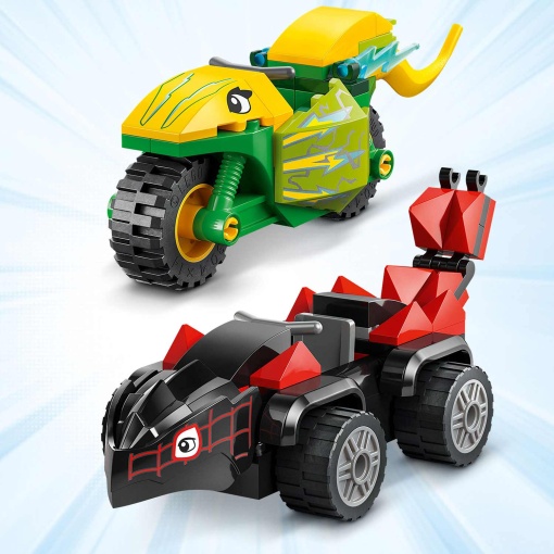LEGO MARVEL Spin e Electro - Perseguição em Veículos Dinossauros 11198