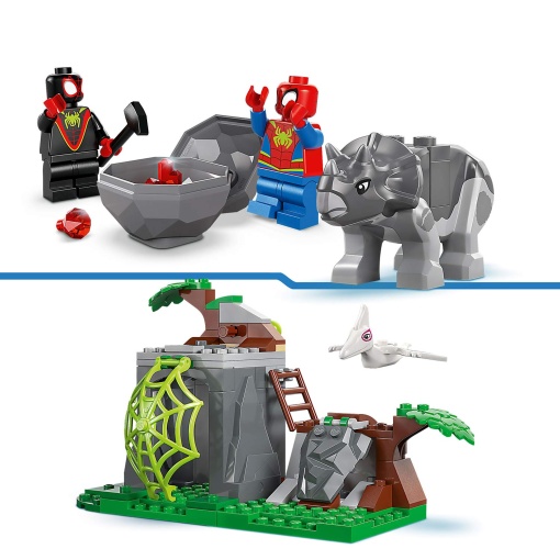 LEGO MARVEL Equipa Spidey - Resgate com Veículo Dinossauro Todo-o Terreno 11199