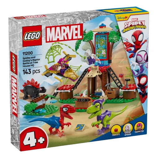 LEGO MARVEL Spidey e Gobby - Batalha de Raptors no Quartel-General da Casa da Árvore 11200
