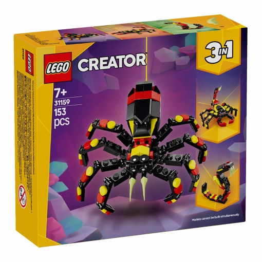 LEGO Creator 3-in-1 Animais Selvagens: A Aranha Surpreendente 31159