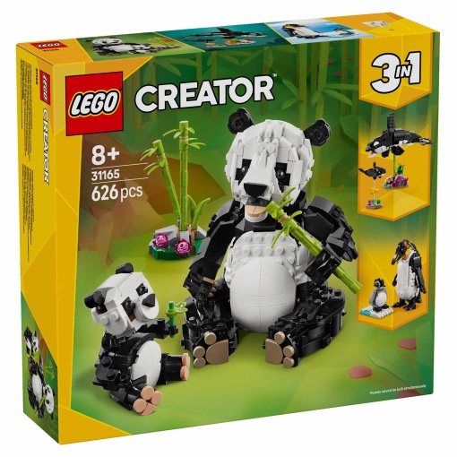 LEGO Creator 3-in-1 Animais Selvagens: Família de Pandas 31165