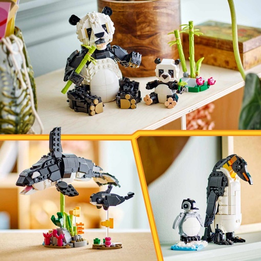 LEGO Creator 3-in-1 Animais Selvagens: Família de Pandas 31165