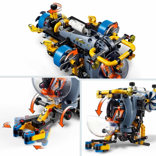LEGO Technic Submarino de Investigação em Águas Profundas 42201