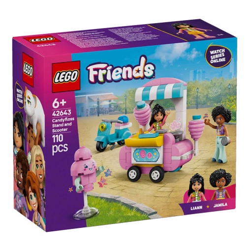 LEGO Friends Barraquinha de Algodão - Doce e Scooter 42643