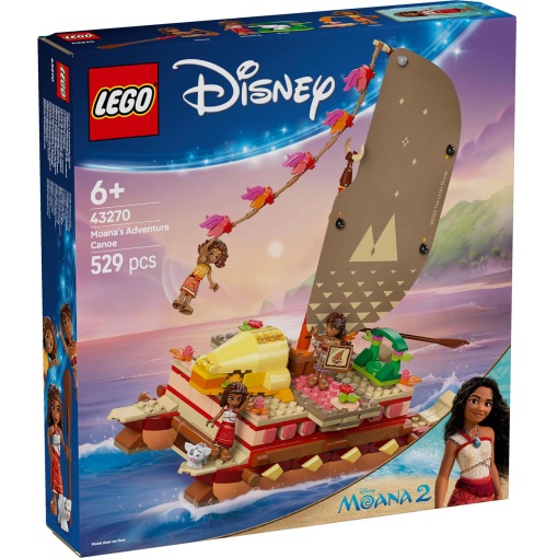 LEGO DISNEY Canoa de Aventuras da Vaiana 43270