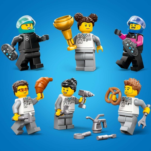 LEGO City Garagem de F1 e Carros da Mercedes-AMG e Alpine 60444