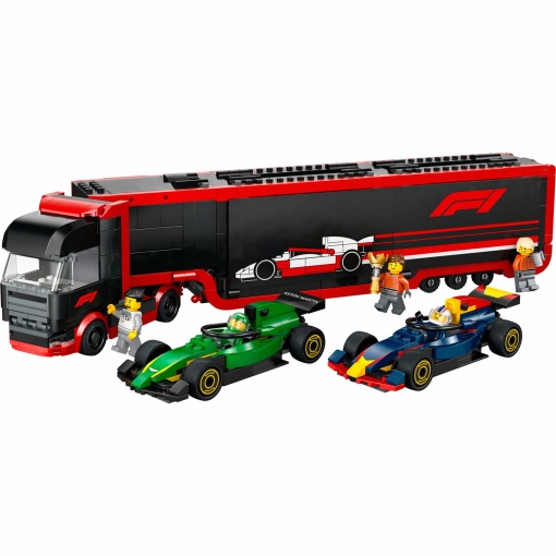 LEGO City Camião de F1 com Carros de F1 Rb20 e Amr24 60445