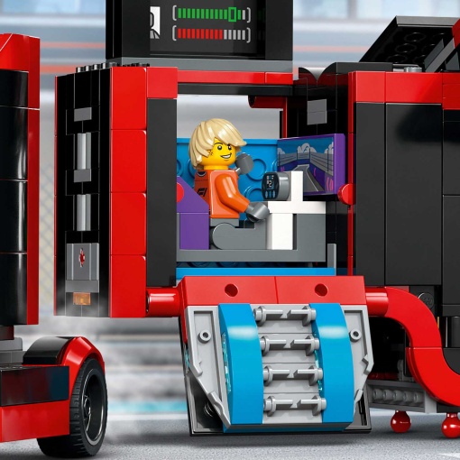 LEGO City Camião de F1 com Carros de F1 Rb20 e Amr24 60445
