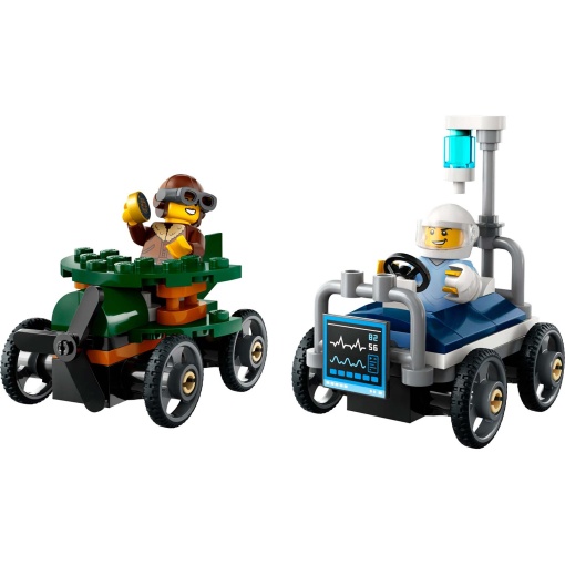 LEGO City Pack de Carros de Corrida Aeronave vs. Cama de Hospital 60459
