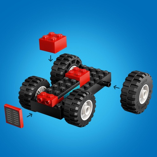 LEGO City Trator Agrícola Vermelho com Reboque e Ovelhas 60461