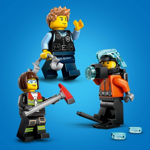 LEGO City Combinação de Helicóptero, Camião dos Bombeiros e Submarino 60462