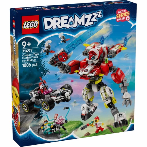 LEGO Dreamzzz Tigre Robô do Cooper e Hot Rod do Zero 71497