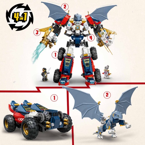 LEGO Ninjago Robô Ultra Combinador do Zane 71834