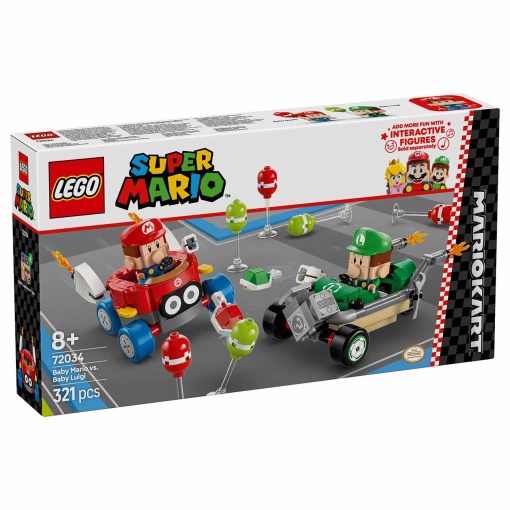 LEGO Super Mario Kart - Mario Bebé Contra Luigi Bebé 72034
