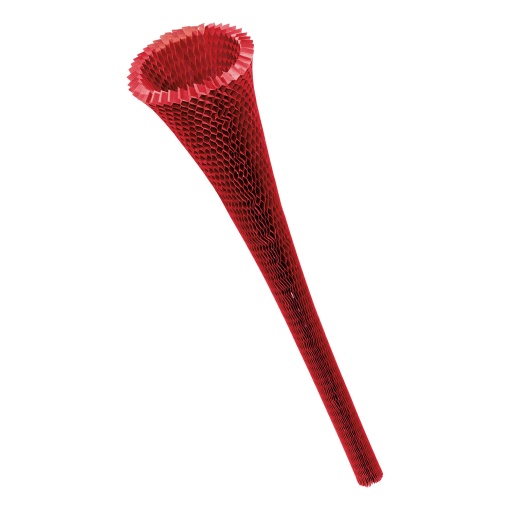 Manga de papel favo de mel para embrulhar garrafas MP 90cm vermelho 08