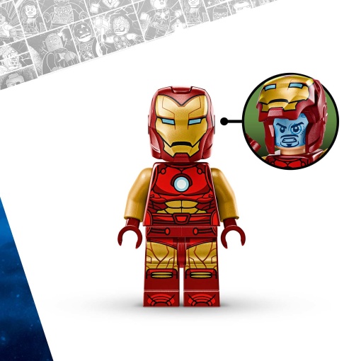 LEGO MARVEL Robô do Iron Man Contra Ultron 76307