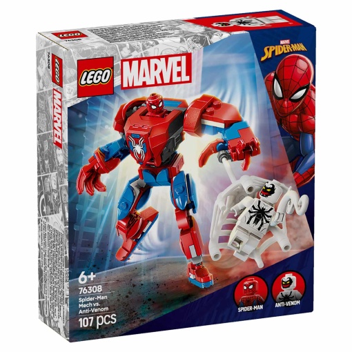 LEGO MARVEL Robô do Spider-man Contra Anti-venom 76308