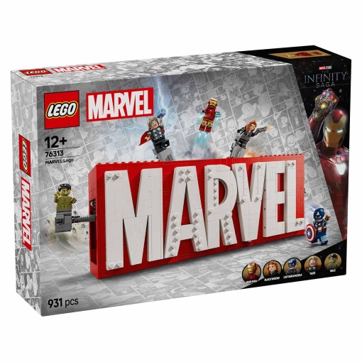 LEGO MARVEL Logótipo MARVEL e Minifiguras 76313