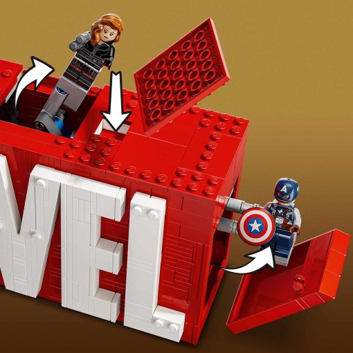LEGO MARVEL Logótipo MARVEL e Minifiguras 76313