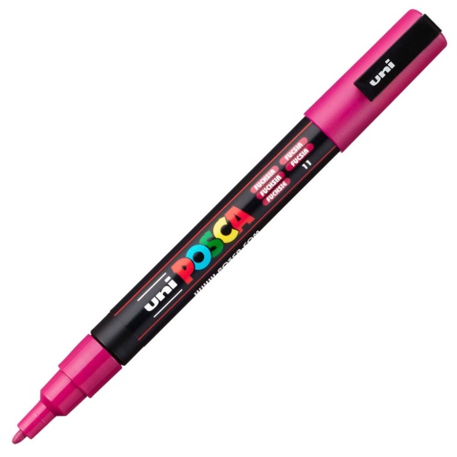 Marcador UNI Posca Pc-3m fino 0,9-1,3mm fúcsia 11