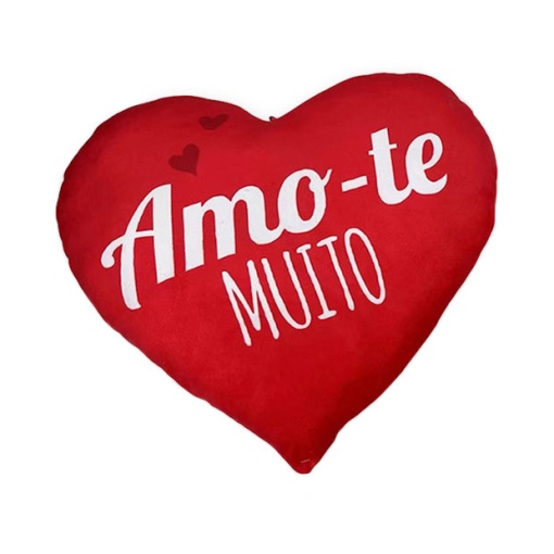 Almofada coração "Amo-te muito" 15 cm