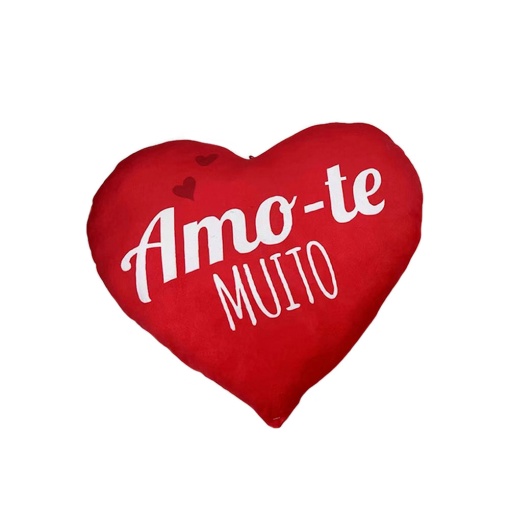 Almofada Coração ôAmo-te Muitoö 25cm