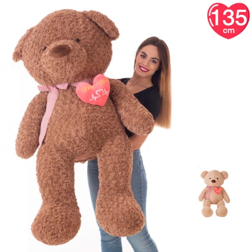 Peluche Urso com Coração "Love You" 135cm