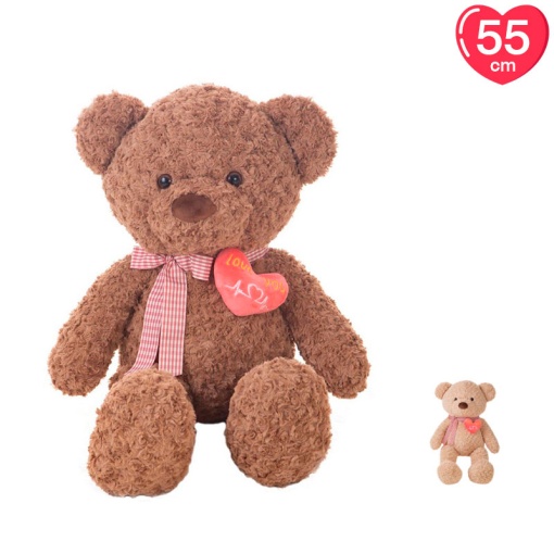 Peluche Urso com Coração "Love You" 55cm