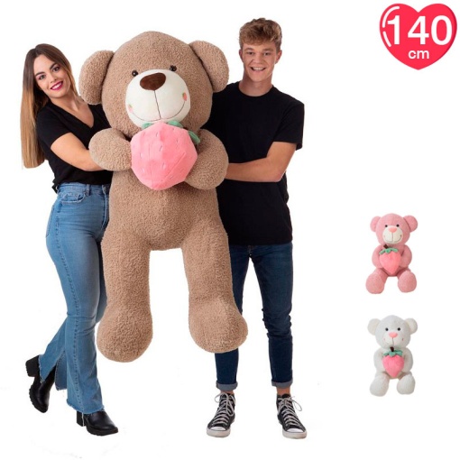 Peluche Urso com Morango Sortido 140cm