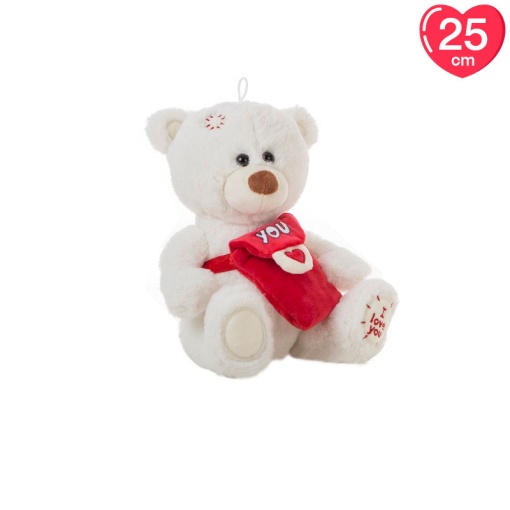 Peluche Urso Mensageiro "I Love You" 25cm