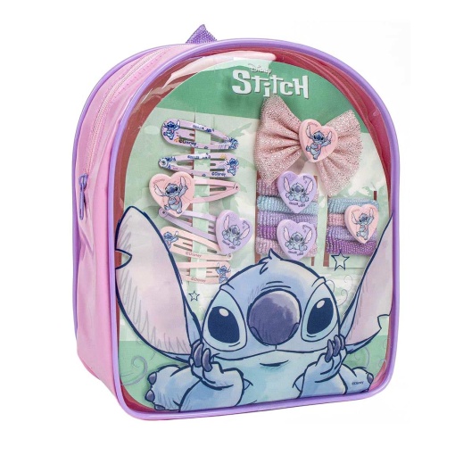 Conjunto de Acessórios de Cabelo com Mochila DISNEY Stitch