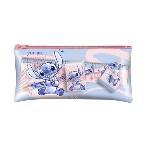 Conjunto escolar DISNEY Stitch 5 peças St00010