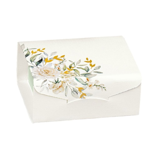CAIXA DE PAPEL GIFT FLORENTINA BOTANIC 7X7X3CM 12890S