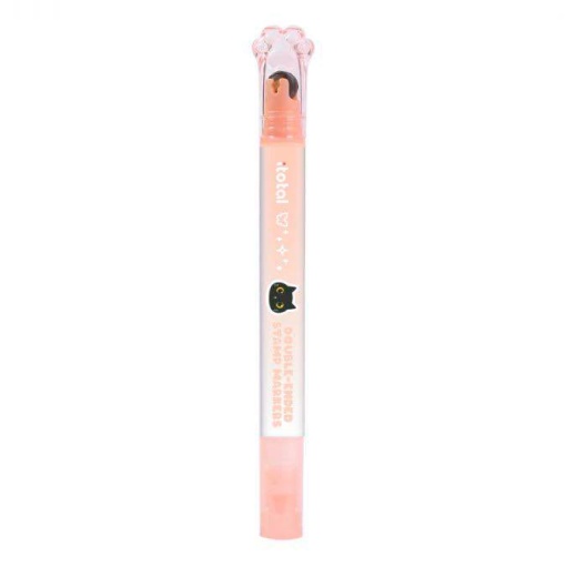 Sublinhador Glitter e Carimbo 2 em 1 I-TOTAL Macaron Laranja