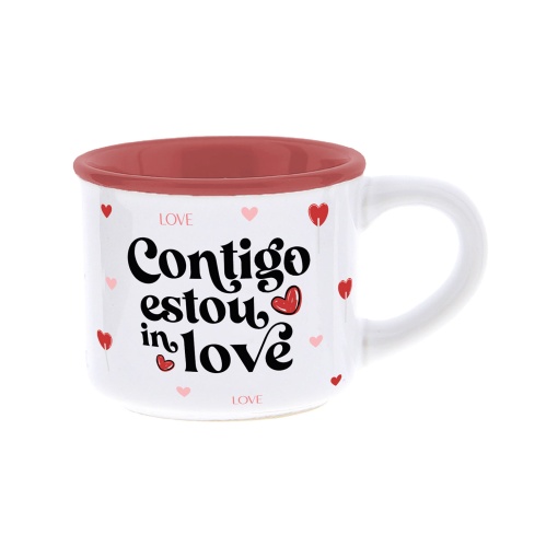 Chávena de Café Lovely Story "Contigo Estou In Love" 50ml