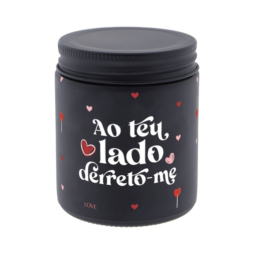 Vela Aromática AROMAME Black "Ao Teu Lado Derreto-me"