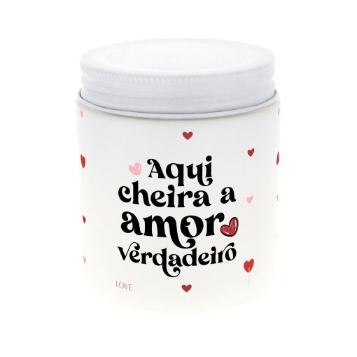Vela Aromática AROMAME Ice "Aqui Cheira a Amor Verdadeiro"
