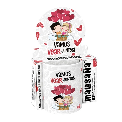 Caneca MALASANA "Vamos Voar Juntos" 330ml