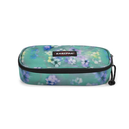 Estojo Escolar EASTPAK Oval Single FLORA Fade Aqua