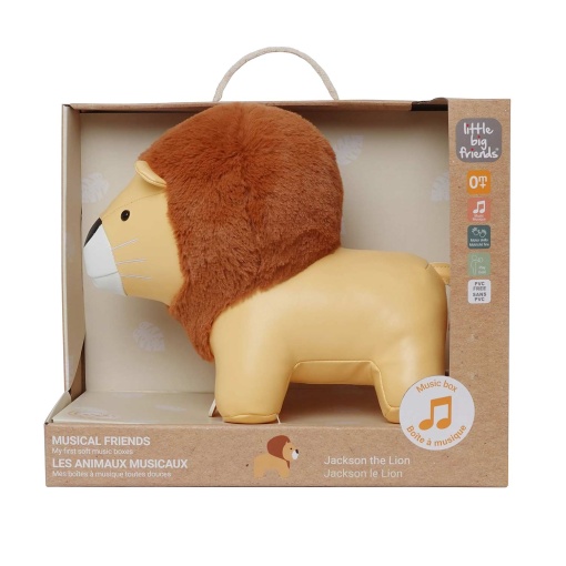 Peluche musical LITTLE Big Friends Jackson o leão 20cm 302559-nw