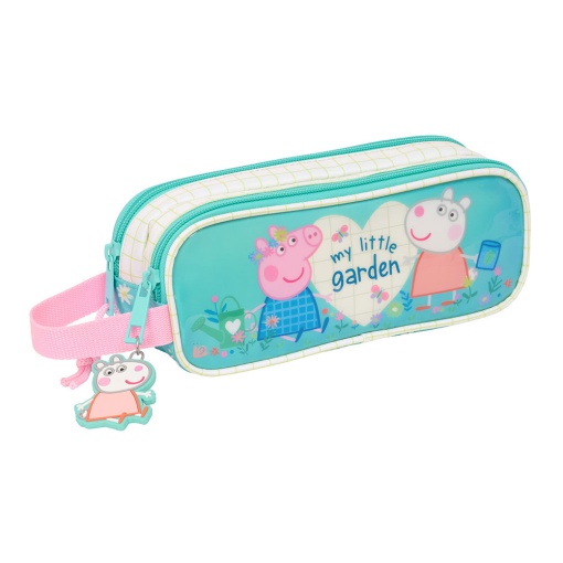 Estojo Escolar Peppa Pig Pretty Flowers 2025 Duplo