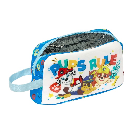 Bolsa de Lanche Térmica Patrulha Pata Pups Rule 2025 21,5x6,5x12cm