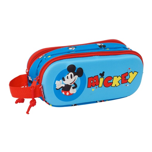 Estojo Escolar DISNEY Mickey Mouse 3D 2025 Duplo