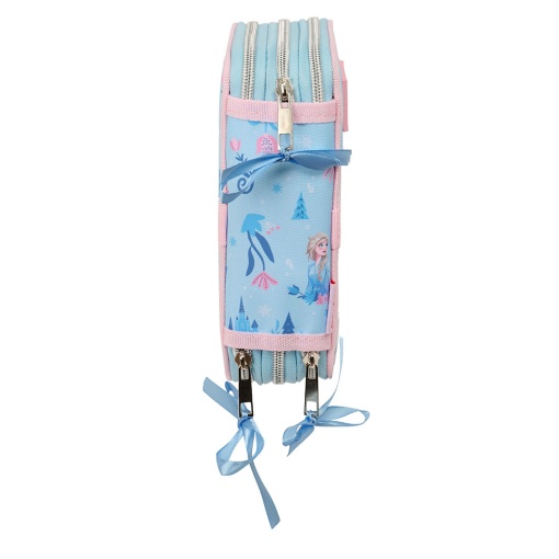 Estojo Escolar DISNEY FROZEN Ice MAGIC 2025 Triplo com Carga