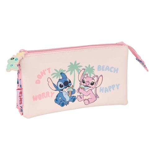 Estojo Escolar DISNEY Stitch Beach 2025 Triplo