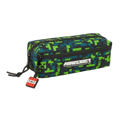 Estojo Escolar MINECRAFT Tnt 2025 Triplo